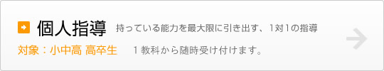 個人指導 能力を最大限引き出す個人指導