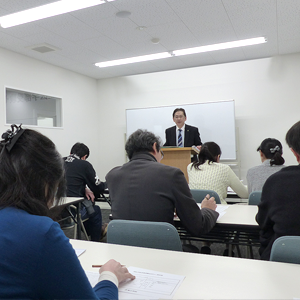 昨年行われた福岡大学医学部一般入試セミナーの様子